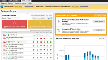 Database Performance and Server Health in a single pane of glass