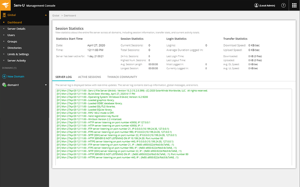 serv u ftp server platinum